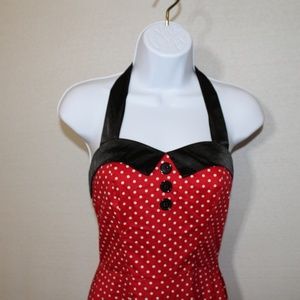 Dressystar 50's style Halter Dress lace up back XS.